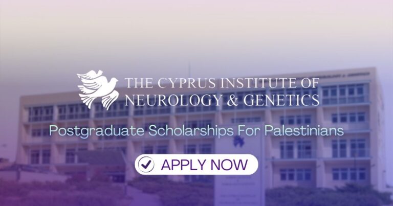 Scholarships for Palestinian Students at Cyprus Institute of Neurology & Genetics (CING) — Academic Year 2026–2027